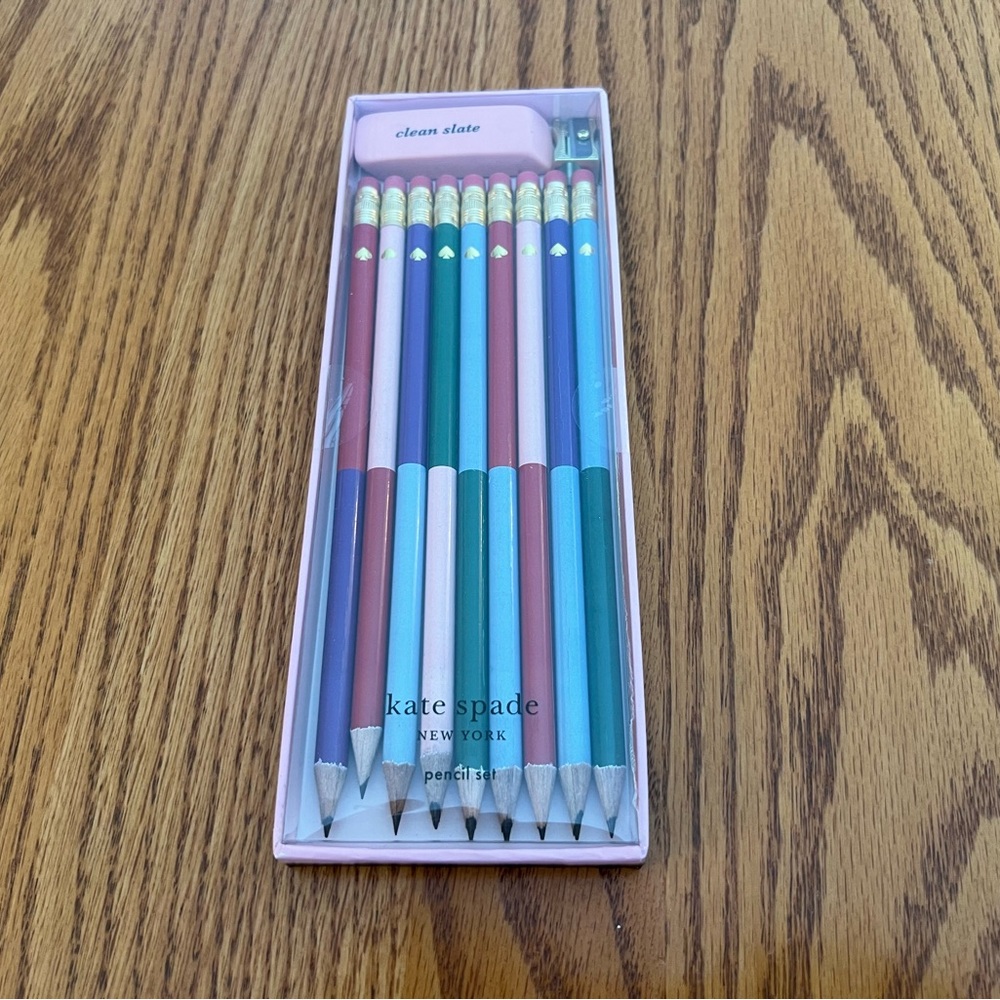 Kate Spade Clean Slate Pencil Set